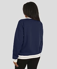 Wear by Erin Andrews Women's Navy Penn State Nittany Lions Seal Sweatshirt