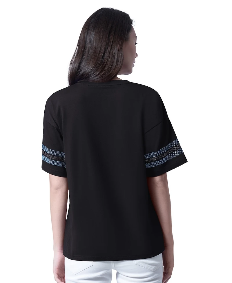 G-iii 4Her by Carl Banks Women's Black Ross Chastain Fan Catch T-Shirt