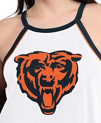 G-iii 4Her by Carl Banks Women's White Chicago Bears Redemption Win Slub Tank Top