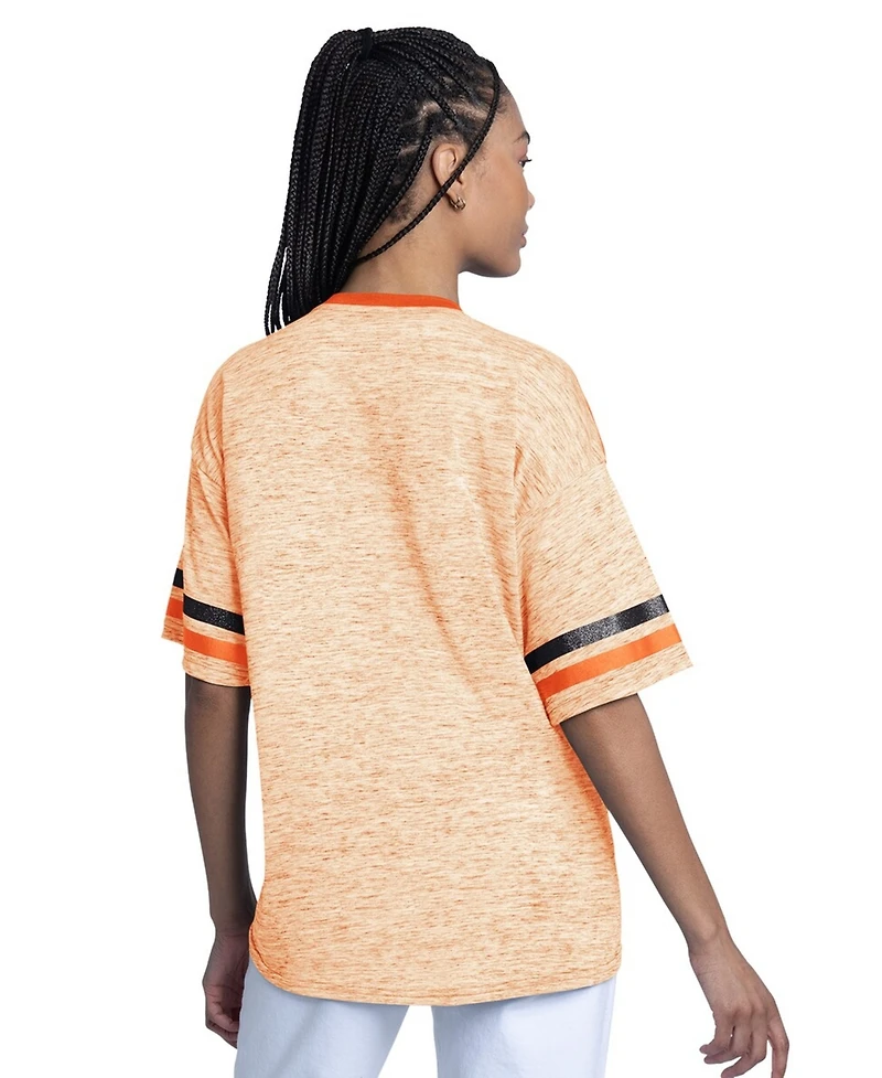 G-iii 4Her by Carl Banks Women's Orange Baltimore Orioles Off-Season Oversized Top