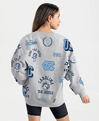 Gameday Couture Women's Gray North Carolina Tar Heels Always on Repeat Fleece Sweatshirt