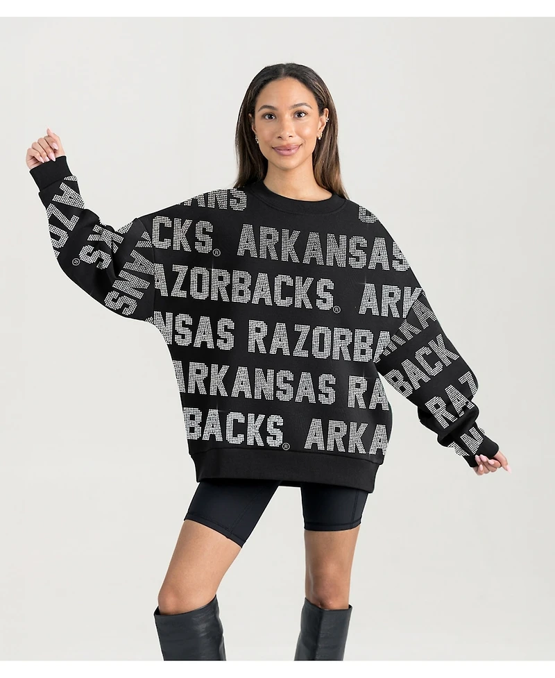 Gameday Couture Women's Black Arkansas Razorbacks Hype Era Sweatshirt