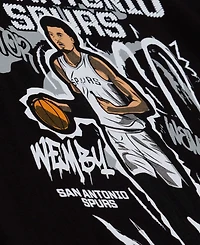 Mitchell & Ness Men's Victor Wembanyama Black San Antonio Spurs Chalked Up T-Shirt