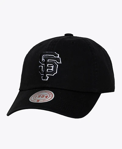 Mitchell & Ness Men's and Women's Black White San Francisco Giants 1904 Strapback Adjustable Hat