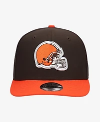 New Era Big Boys and Girls Brown/Orange Cleveland Browns 2026 Nfl Draft Pre-Curved 9FIFTY Snapback Hat