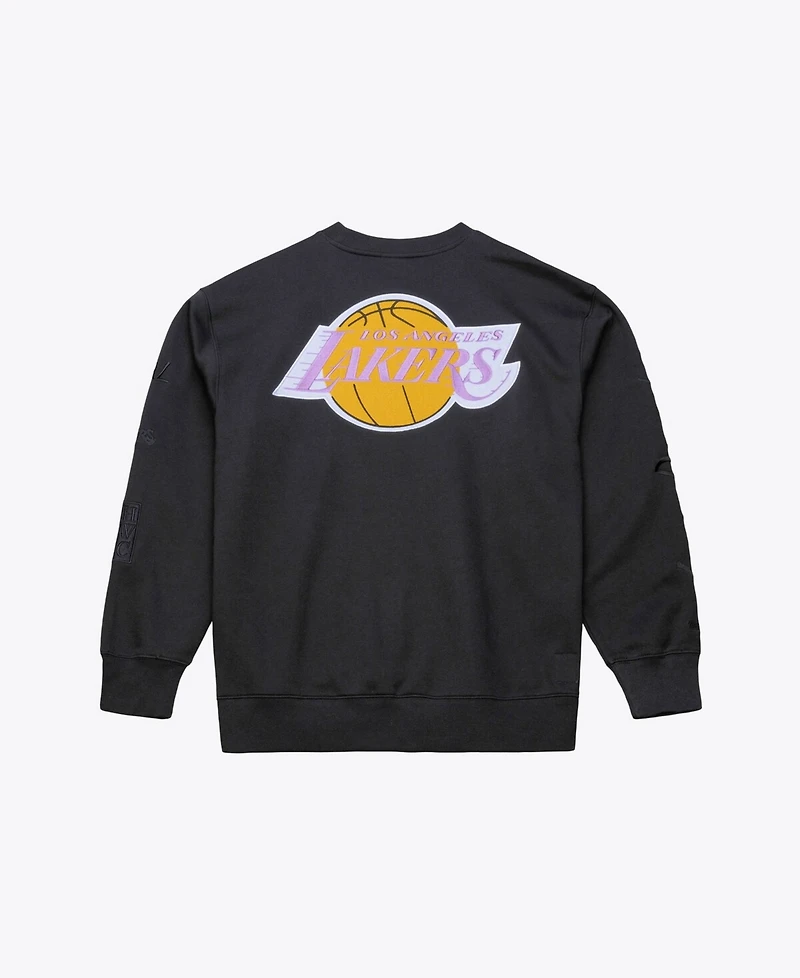 Mitchell & Ness Men's Black Los Angeles Lakers Phantom Fleece Sweatshirt