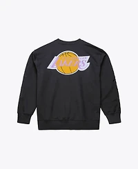 Mitchell & Ness Men's Black Los Angeles Lakers Phantom Fleece Sweatshirt