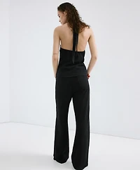 Mango Women's Buttons Halter-Neck Top