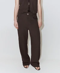 Mango Women's Balloon Cotton Pants