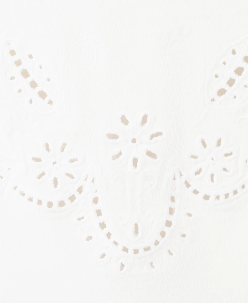 Mango Women's Openwork Embroidery Top