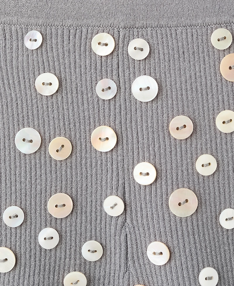 Mango Women's Decorative Buttons Shorts