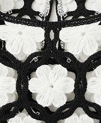 Mango Women's Flowers Crochet Sweater