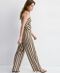 Mango Women's Stripes Knit Pants