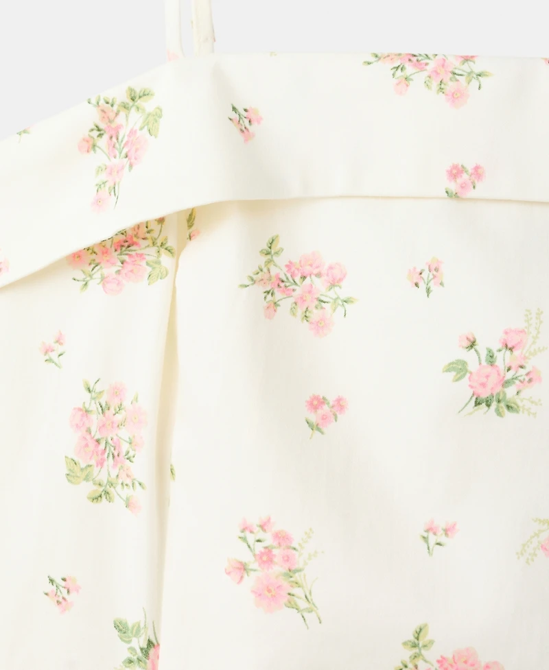 Mango Women's Floral-Print Flared Dress