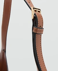 Mango Women's Medium Faux-Leather Shoulder Bag
