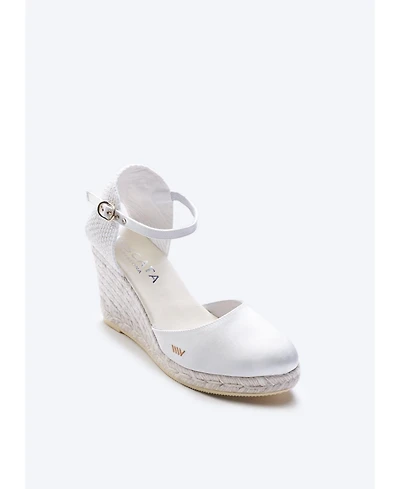Viscata Women's Satuna Limited Edition Silk Espadrille Wedges Ankle Strap