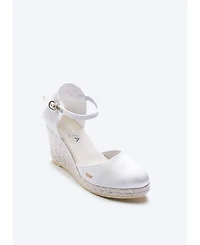 Viscata Women's Satuna Limited Edition Silk Espadrille Wedges Ankle Strap