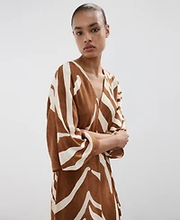 Mango Women's Printed Midi Dress