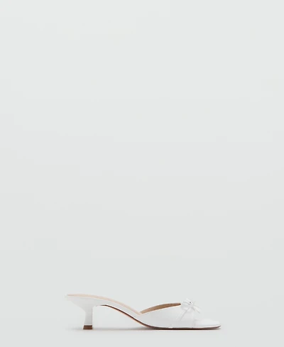 Mango Women's Bow Heel Sandals