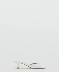 Mango Women's Bow Heel Sandals