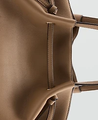 Mango Women's Large Faux-Leather Shoulder Bag