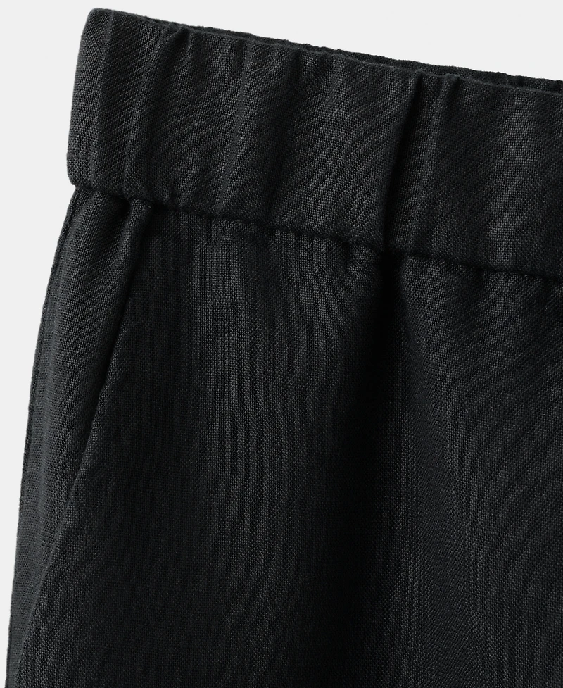 Mango Women's Buttons Linen Pants