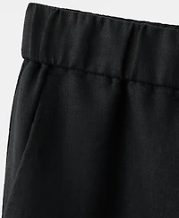 Mango Women's Buttons Linen Pants