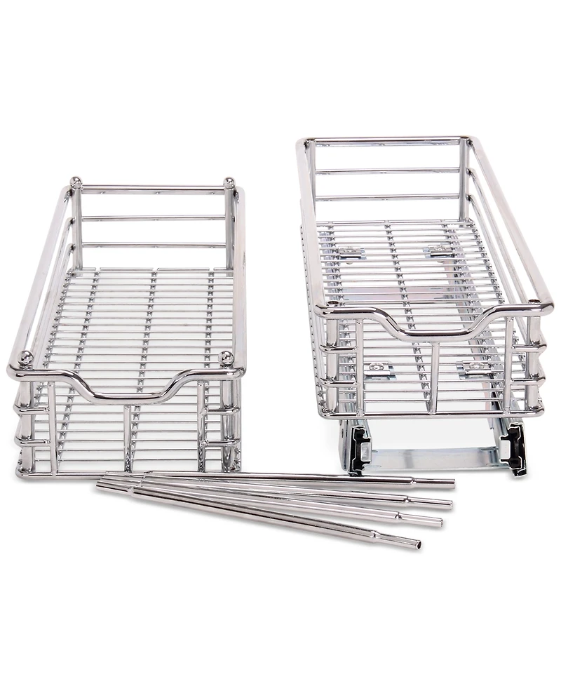 Household Essentials Chrome Glidez Narrow 7-inch Sliding Organizer
