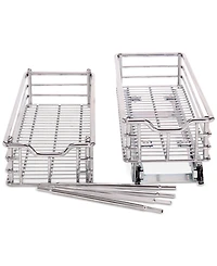 Household Essentials Chrome Glidez Narrow 7-inch Sliding Organizer