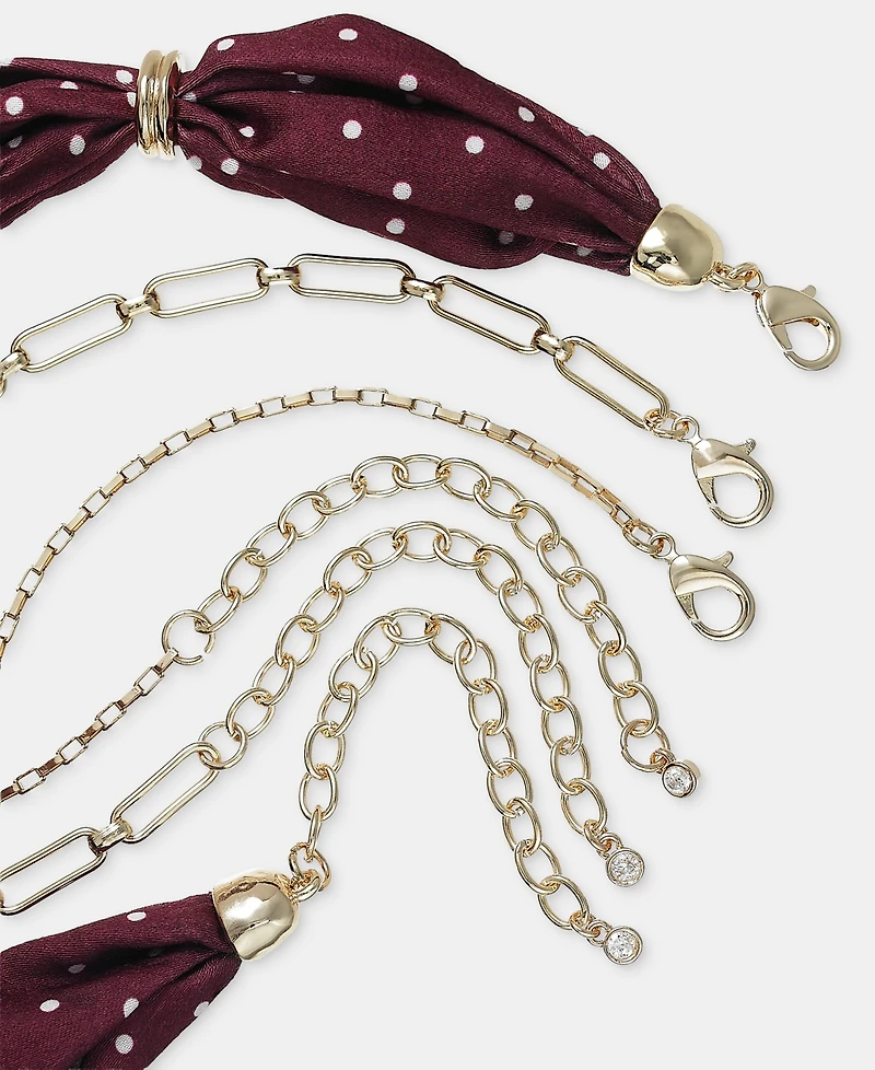 On 34th Layered Scarf Three-Row Necklace, Macy's Exclusive