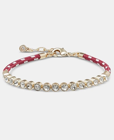 On 34th Crystal Cord Flex Tennis Bracelet, Macy's Exclusive