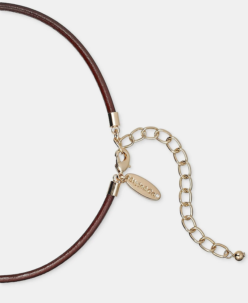 Style & Co Disc Rope Pendant Necklace, 36" + 3" extender, Macy's Exclusive