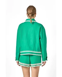 English Factory Women's Embroidered Jacket