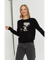 Chinti & Parker Women's Wool-Cashmere Snoopy Mummy Sweater