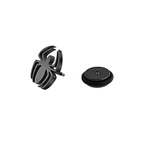 Bling Jewelry Widow Spider Stud Piercing Earrings Illusion Plug Stainless Steel Screwback