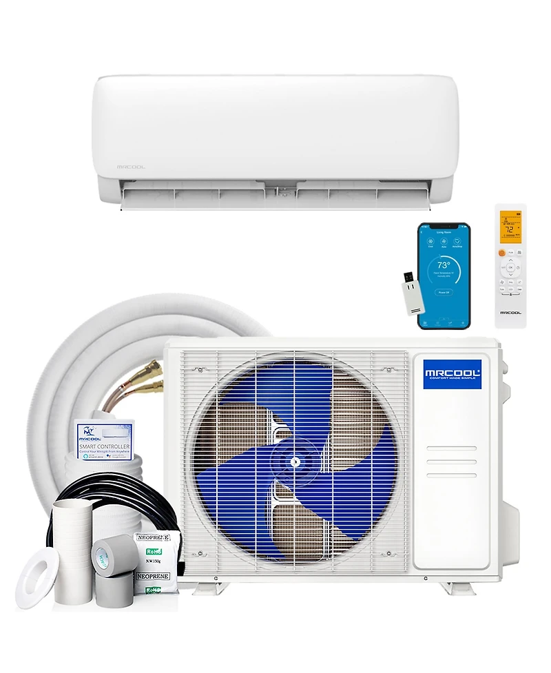 Mrcool Easy Pro 9K Btu Diy Ductless Mini-Split Air Conditioner Heat Pump System