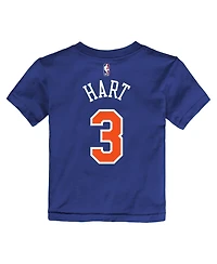 Nike Toddler Josh Hart Blue New York Knicks Icon Name Number T-Shirt