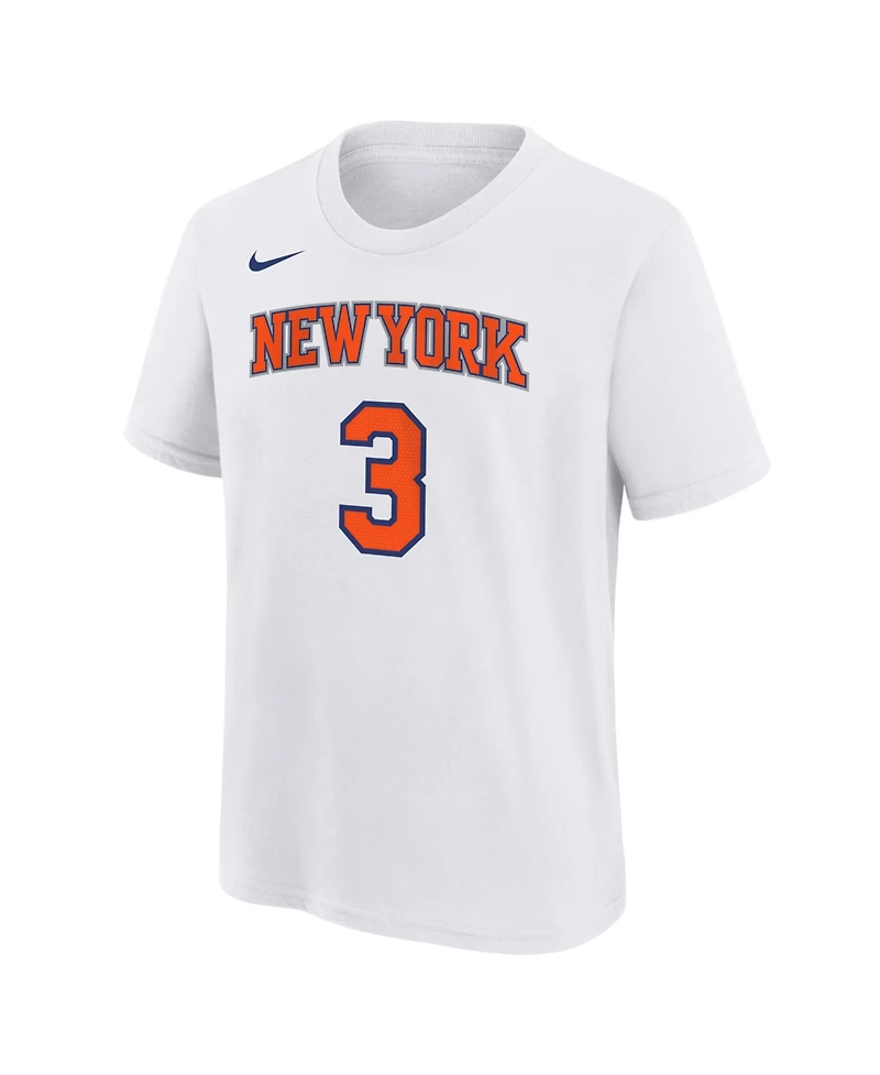 Nike Big Boys and Girls Josh Hart White New York Knicks Association Name Number T-Shirt