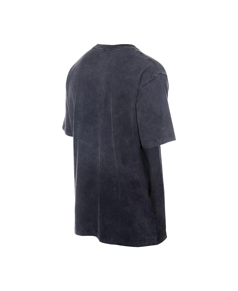 New Era Men's Black York Knicks Lifestyle Capsule Lightning Round Mineral Wash T-Shirt