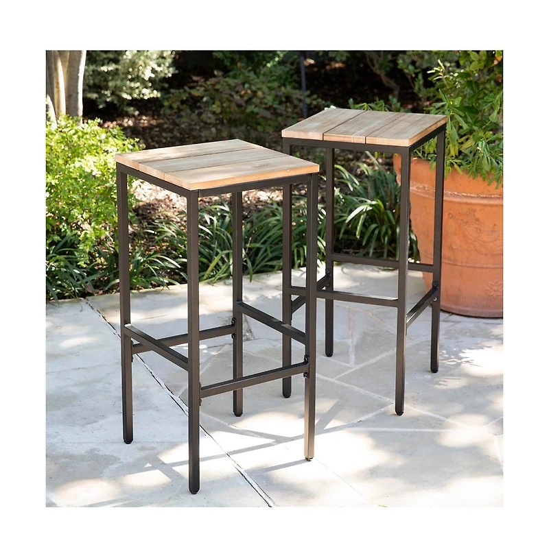 Augusta Home Venallo Indoor/Outdoor Barstools (Set of 2