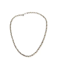Pre-Owned Tiffany & Co Yellow Gold and Sterling Silver Twisted Rope Necklace