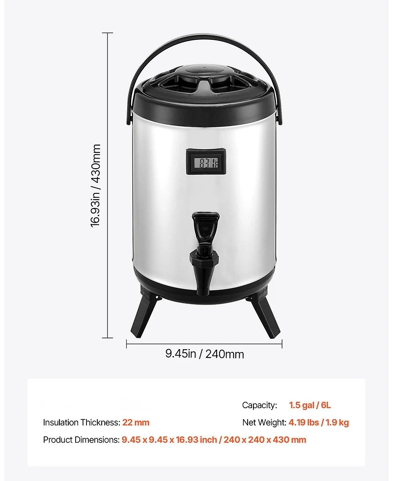 Cozito Insulated Beverage Dispenser