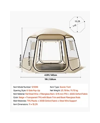 Cozito Pop Up Bubble Tent, 11 x 10.2 feet Clear Camping Shelter for 8-10 Persons
