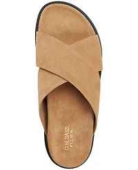 Gh Bass Men's Charleswood Cross Strap Suede Slide Sandals