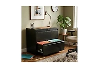 gaomon lockable pull-out filing cabinet, metal drawers, office storage cabinet, steel file organizer, suitable for storing letters, legal documents
