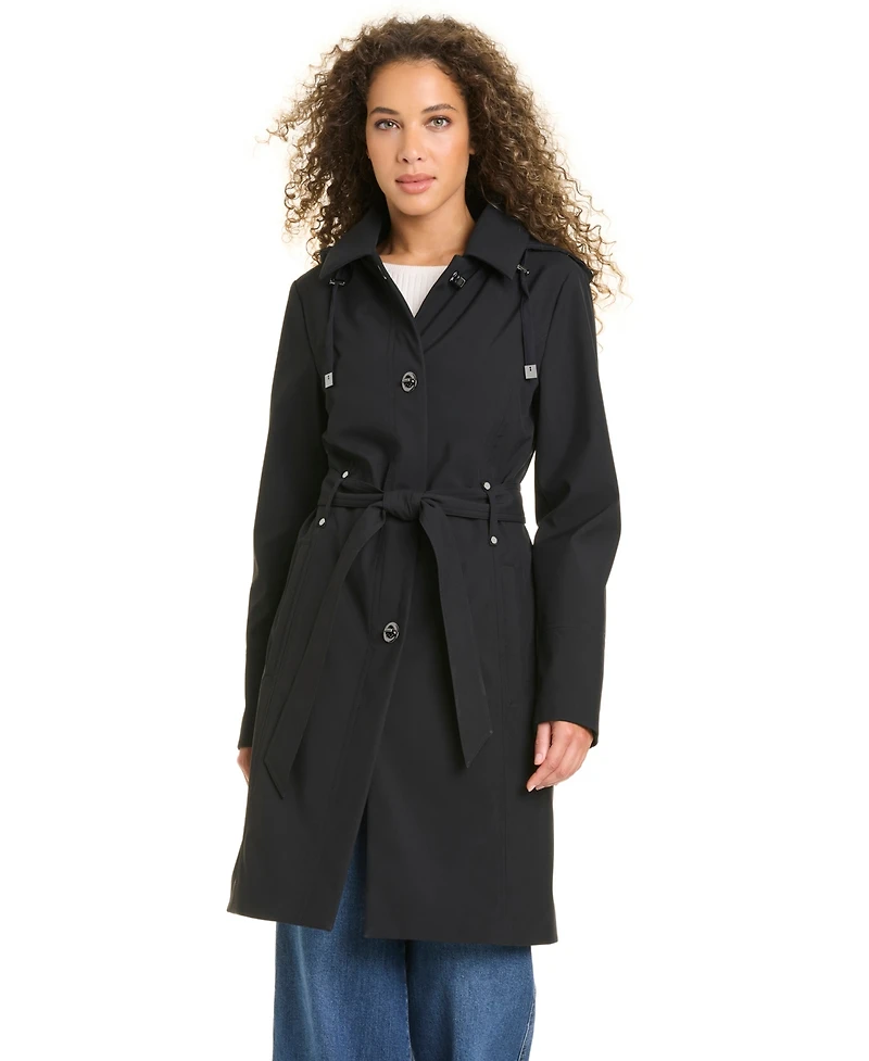 Jones New York Women's Belted Softshell Coat