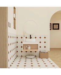 Phying 24 Inch Floating Bathroom Vanity Modern Wall Mounted Vanity with Open Shelf Storage and Durable Countertop Space Saving Bathroom Cabinet