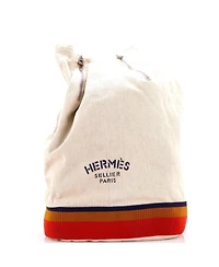 Pre-Owned HERMES Cavalier Sling Bag Toile and Nylon