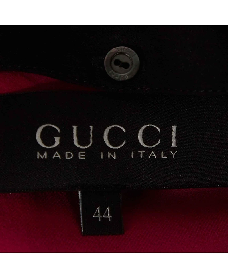 Pre-Owned Gucci Women's Leather-Trimmed Silk Sleeveless Top