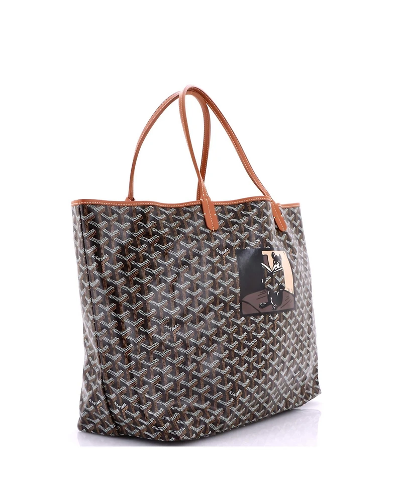 Pre-Owned Goyard Gm Saint Louis Tote Printed Coated Canvas